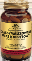 SOLGAR Zmaksymalizowany Kwas Kaprylowy x 100 tabletek