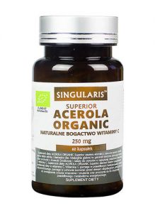 SINGULARIS Acerola organiczna 17% 250mg x 60 kapsułek
