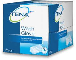 TENA WASH GLOVE Rękawice do mycia ciała x 175 sztuk