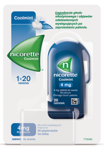 NICORETTE COOLMINT 4mg x 20 tabletek do ssania