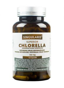 SINGULARIS Chlorella 550mg Superior x 120 kapsułek
