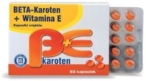 BETA-KAROTEN + Witamina E x 90 kaps.