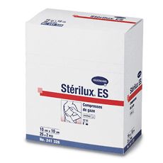 STERILUX ES Kompresy gazowe jałowe 17 nitek, 8 warstw 5 x 5cm x 50szt. (2x25szt.).