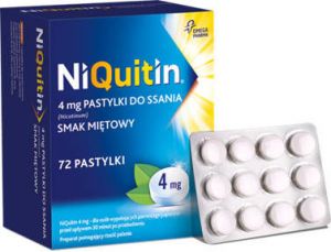 NIQUITIN 4mg x 72 pastylki miętowe