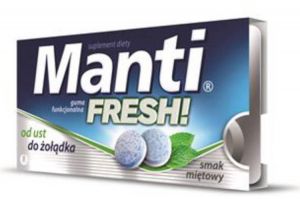 MANTI FRESH Guma funkcjonalna smak miętowy x 10 sztuk