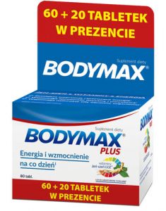 Bodymax Plus tabletki x 60+20 sztuk gratis!