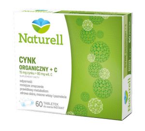Cynk organiczny + C x 60 tabletek do ssania