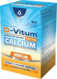 D-Vitum Forte Calcium x 60 tabletek do ssania