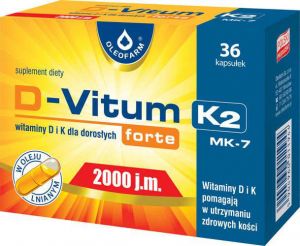 D-Vitum forte 2000 j.m. K2 x 36 kapsułek