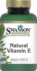 SWANSON Witamina E naturalna 200 IU x 100 kapsułek