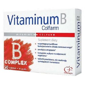 Vitaminum B x 60 tabletek (50+10 gratis)