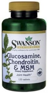 SWANSON Glukozamina, Chondroityna & MSM x 120 tabletek