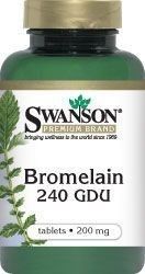 SWANSON Bromelina 200mg x 100 tabletek
