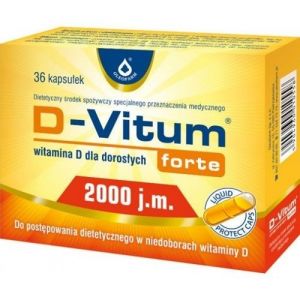 D-VITUM FORTE 2000 j.m witamina D dla dorosłych x 36 kapsułek