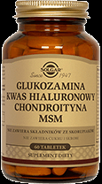 SOLGAR Glukozamina kwas hialuronowy chondroityna MSM kompleks x 60 tabletek