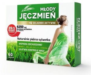 Młody Jęczmień + 4 składniki aktywne x 60 tabletek