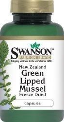 SWANSON Nowozelandzka liofilizowana zielona małża 500mg x 60 kapsułek