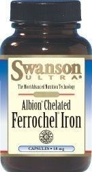 SWANSON Albion Chelat Żelaza Ferrochel 18mg x 180 kapsułek