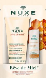 NUXE Reve de Miel Ultraodżywcza pomadka do ust 4g+Krem do rąk i paznokci 30ml