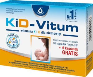 KiD-VITUM Witamina K i D dla niemowląt x 36+6 kapsułek