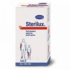 STERILUX Kompresy gazowe 17 nitek, 12 warstw 10 x 10cm x 3 sztuki