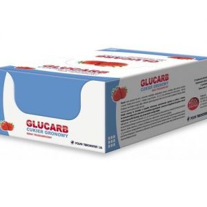 GLUCARB Cukier gronowy pastylki do ssania o smaku truskawkowym x 17 pastylek x 27 opakowań