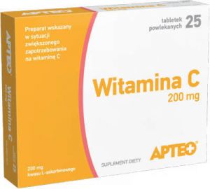 APTEO WITAMINA C 200mg x 25 tabletek
