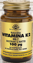 SOLGAR Witamina K2 100 µg (MK-7) x 50 kapsułek