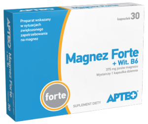 MAGNEZ FORTE + Wit. B6 APTEO x 30 kapsułek