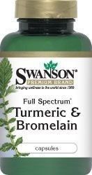 SWANSON Full Spectrum Turmeric & Bromelain x 60 kapsułek