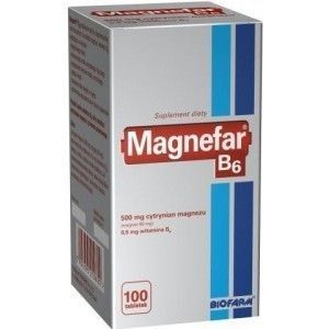 MAGNEFAR B6 x 100 tabletek - 100 tabletek