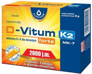 D-Vitum forte 2000 j.m. K2 x 60 kapsułek