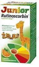 RUTINOSCORBIN Junior x 50 żelek smak pomarańczowy