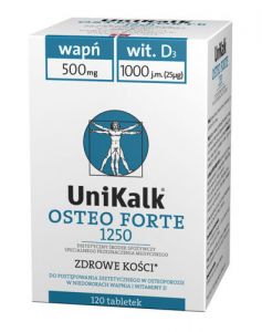 UNIKALK OSTEO FORTE 1250 x 120 tabletek
